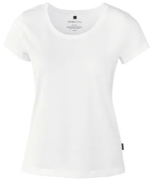 Womens Orlando  soft round neck t-shirt | White