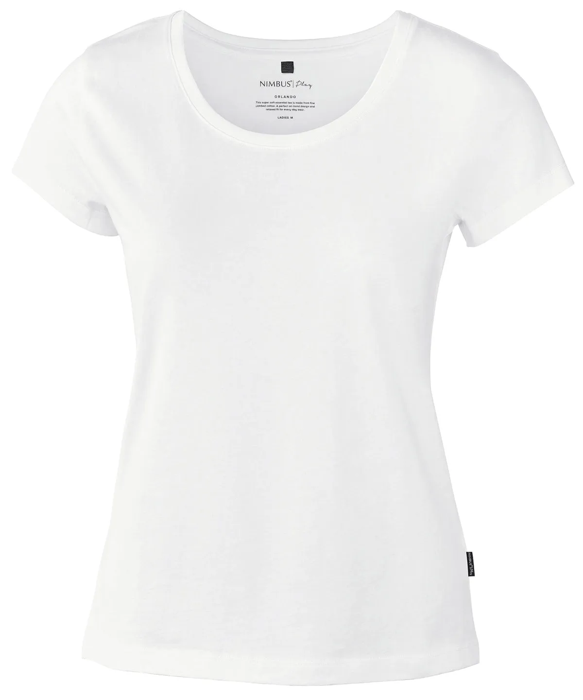 Womens Orlando  soft round neck t-shirt | White