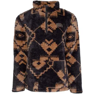 Youth "Hooey Fleece Pullover" Black/Tan Aztec